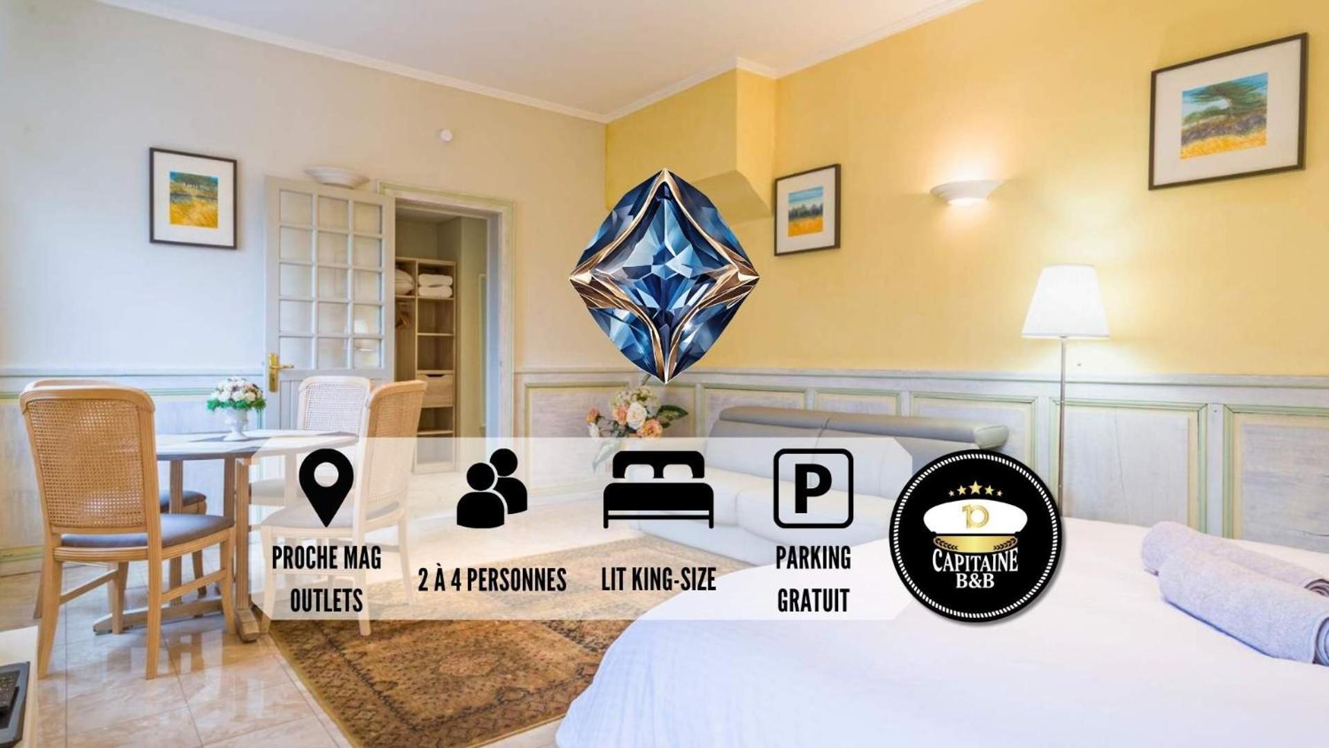 Le Saphir - Confort - Proche Mag Outlet Troyes - Parking Gratuit Pont-Sainte-Marie Zewnętrze zdjęcie